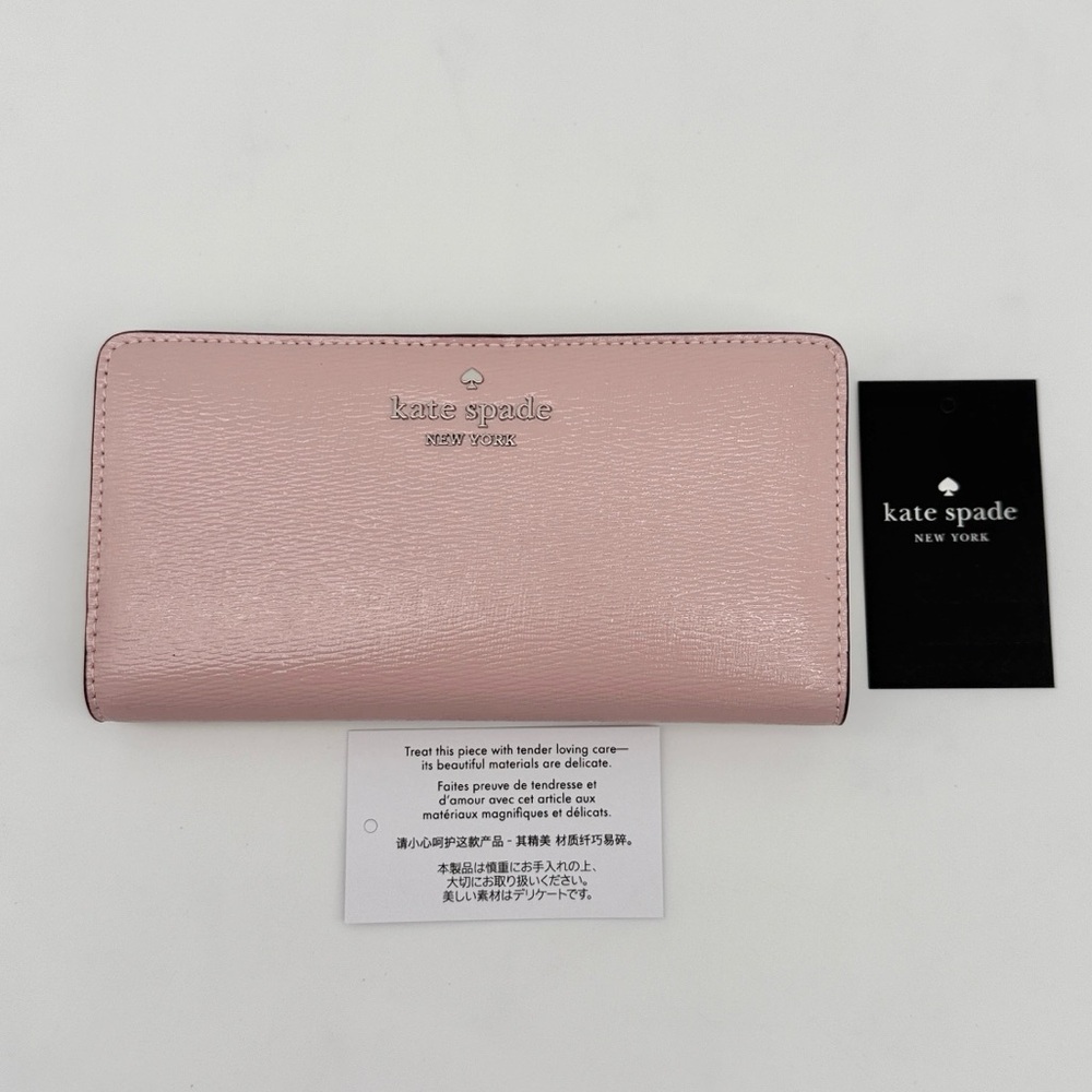 Kate Spade Madison Large Slim Bifold Wallet Tutu Pink